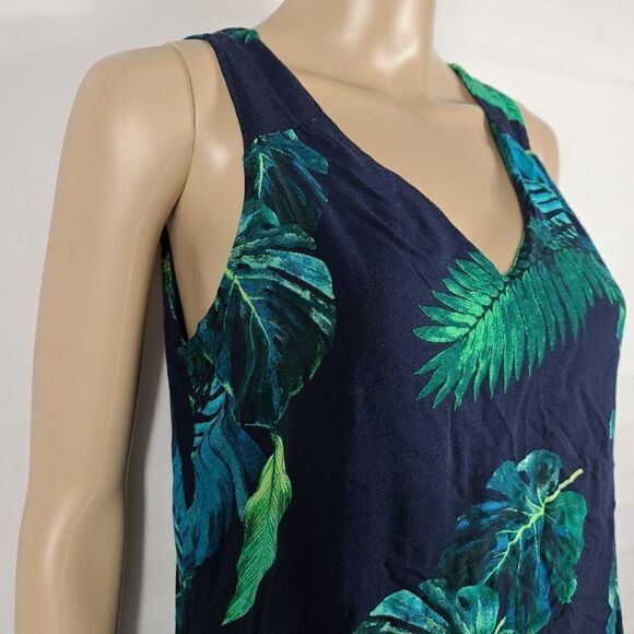 Old Navy Blue High-Neck Trapeze Tank - Picture 4 of 9